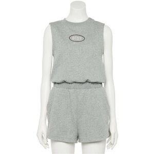 Women's Gray Nike Varsity Romper Shorts Tank Set One piece size 2XL Sports